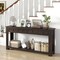 Farmhouse Style 63" Entryway Table with Drawers and Lower Shelf